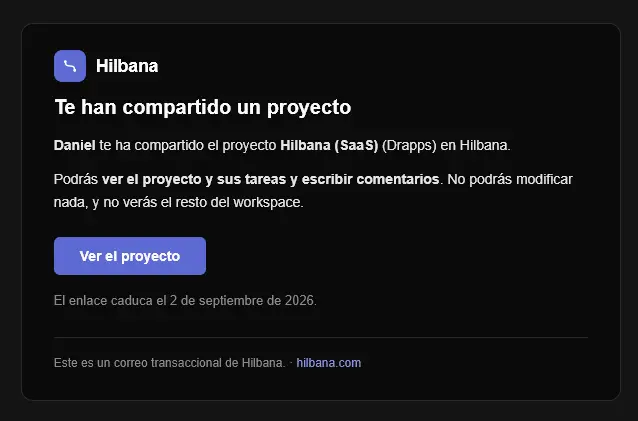 Correo de invitación enviado